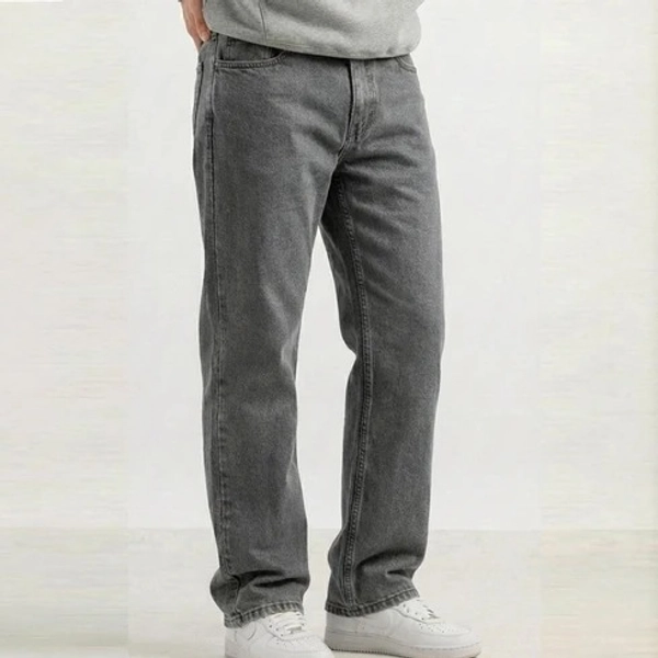 Regular Fit Denim Jeans For Men’s Classic Grey - alternate
