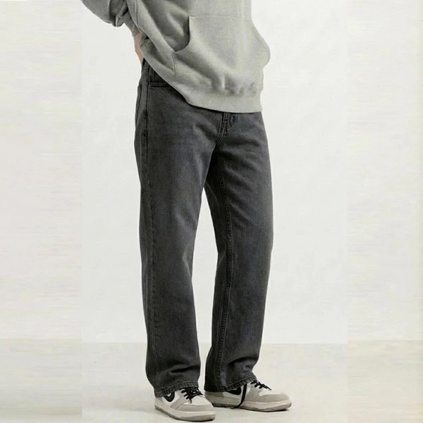 Regular Fit Denim Jeans For Men’s Charcoal Grey - alternate