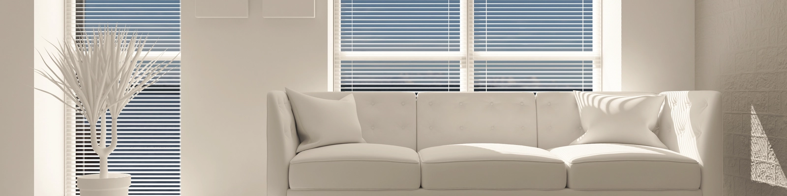 Cordless White Blinds from Home Depot