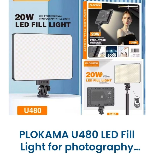 PLOKAMA U480 20W LED Professional Photography Fill Light